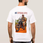 T-shirt US COMBAT SQUAD - US Special Ops Motorcycle (Dos)