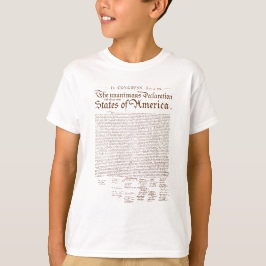 T-shirt US Declaration of Independence (Devant)