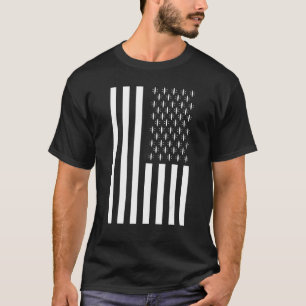 T-shirt Us Drapeau Kayak Canoë Sport extérieur Patriotique