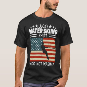 T-shirt US Drapeau Ski 4 Juillet hommes de ski nautique Ea