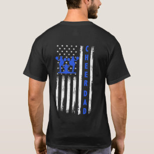 T-shirt US Flag Cheer Dad Cheerleading Cheer leader
