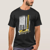T-shirt US Flag Harmonica Player (Devant)