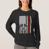 T-shirt US Flag Hatchet Axe Throwing (Devant)