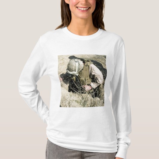 T-shirt US Marine saute dans un trou (Devant)