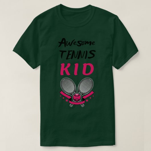 T-shirt US Open Tennis Kid Racket et Ball 3 (Design devant)