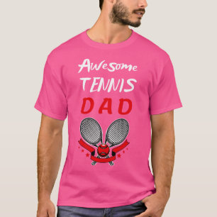 T-shirt US Open Tennis Papa Racket et Ball 2