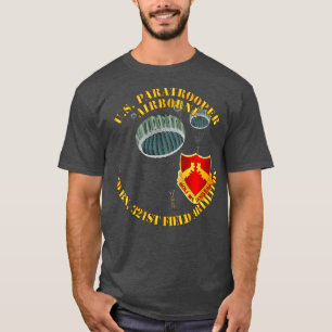 T-shirt US Parachutiste 2e Bn 321e Field Artillery DUI