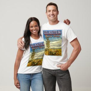 T-SHIRT US ROUTE 66 - LES ROUTES LES PLUS CÉLÈBRES AUX USA