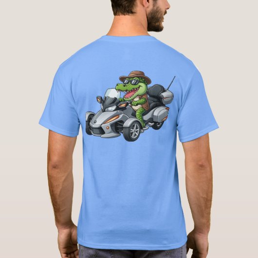 T-shirt US Spyder Ryders - Alligator sur le dos (Dos)