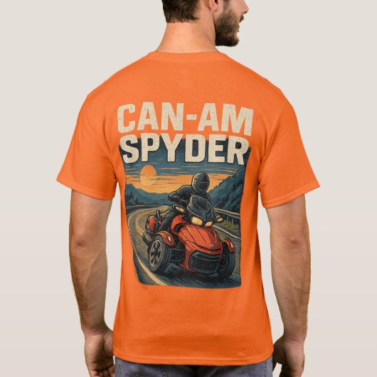 T-shirt US Spyder Ryders - Lean Into It. (Dos)