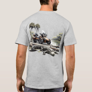 T-shirt US Spyder Ryders - Logo de Gator des marais Pochet