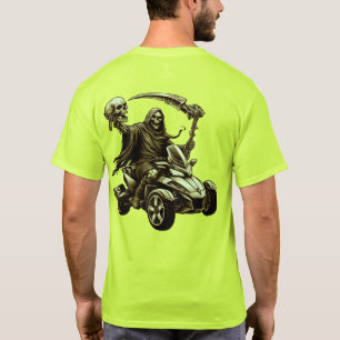T-shirt US Spyder Ryders - Skull Skeleton Spyder Back