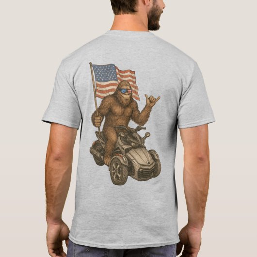 T-shirt US Spyder Ryders - Spyder BigFoot Flag 2S (Dos)