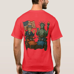 T-shirt US Spyder Ryders - Spyder Oncle Sam et Liberty 2S