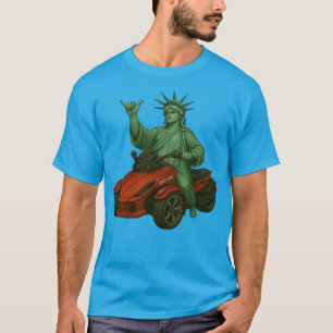 T-shirt US Spyder Ryders - Spyder Statue Liberty