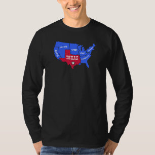 T-shirt US States Texas Design for proud Texans