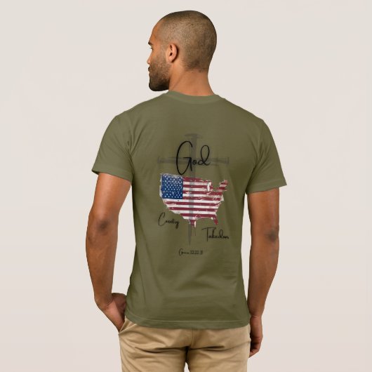 T-SHIRT USA  (Dos entier)
