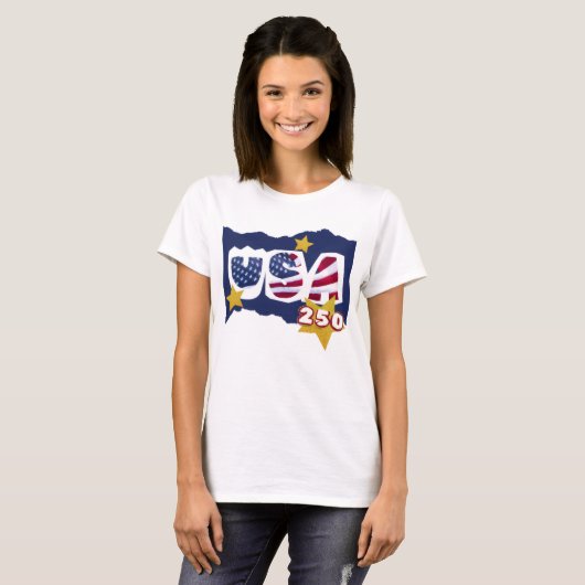 T-Shirt USA 250 (Devant entier)