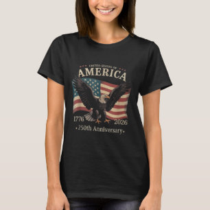 T-shirt USA 250 Ans Anniversaire 1776 2026 Patriotique