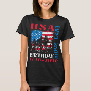 T-shirt Usa 250e anniversaire 1776 2026 Soldat patriotique