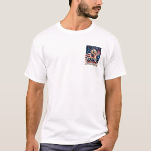 T-shirt USA 250e anniversaire Golden Retriever #2