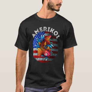 T-shirt Usa 4 juillet Amérique Koi Fish Patriotique Amériq