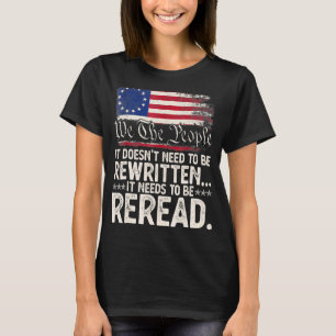 T-shirt Usa 4 juillet Nous Le Peuple 1776 Il Doit Être