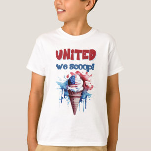 T-shirt USA 4 juillet Patriotic Ice Cream Bliss
