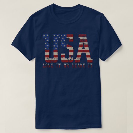 T-shirt USA Aimez-le ou laissez-le (Design devant)