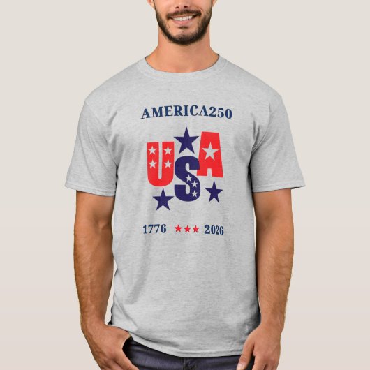 T-shirt USA America250 Independence Day (Devant)