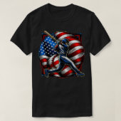 T-shirt USA America BESBALL 2024 aux USA 4 JUILLET 2 (Design devant)