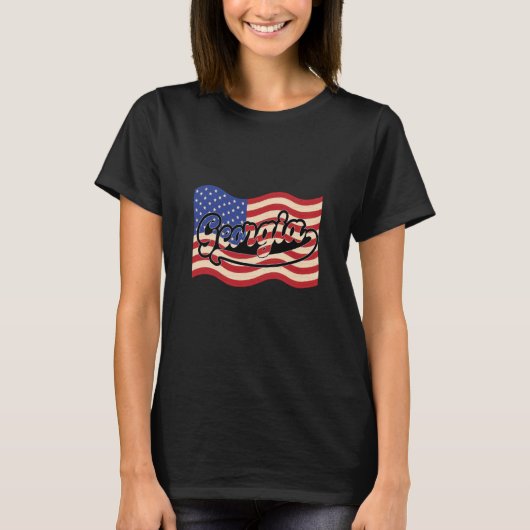 T-shirt USA America Georgia (Devant)
