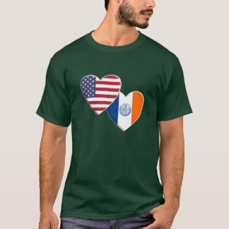 T-shirt USA American City Of New York City NYC Flag friend