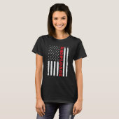 T-shirt USA American Flag Drop Loads Turck Driver Trucker (Devant entier)
