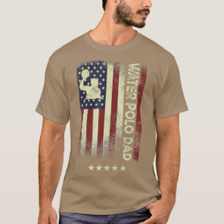 T-shirt USA American FlagWater Polo Papa 1