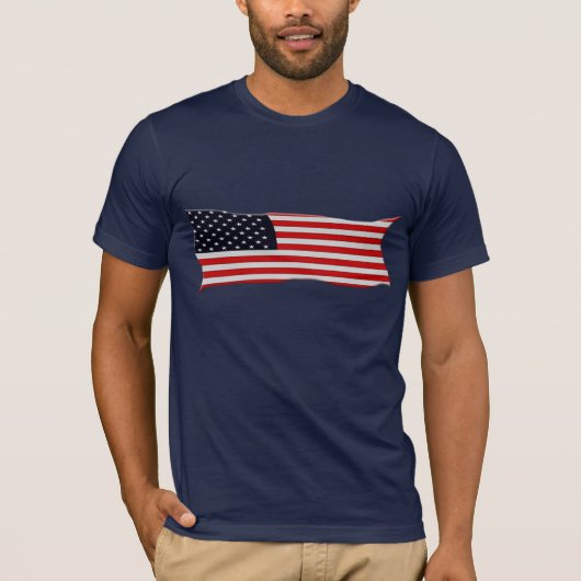 T-shirt USA AMERICAN US FLAG Series (Devant)