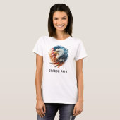 T-shirt *~* USA AP16 Circulaire, American Flag Bald EAGLE (Devant entier)