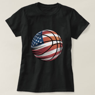 T-shirt USA Basketball Shirt American Flag Basketball Tee