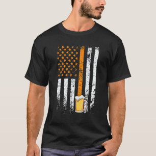 T-shirt Usa Beer Père Day Hommes Bière Boire 1