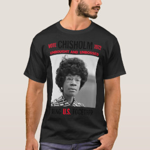 T-shirt USA Black History Poster UNBOGHT UNBOSSED Shirley