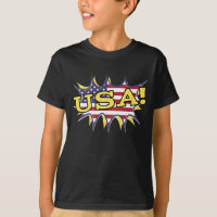 USA Boom Pop Pow drapeau étoile éclate