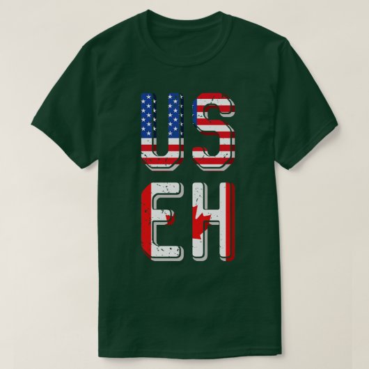 T-shirt USA Canada (Design devant)