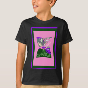 T-shirt USA Change Art Print