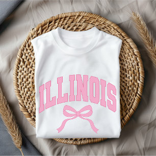 T-shirt USA College Illinois Shirt, cadeau d'anniversaire 