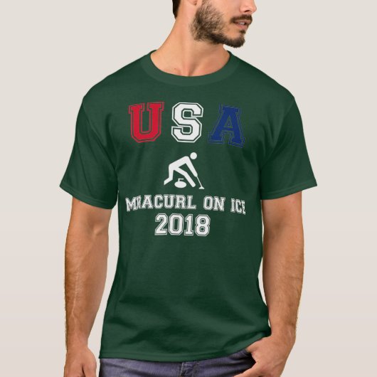 T-shirt USA Curling Miracurl Sur Glace 2018 Tshirt_1 (Devant)