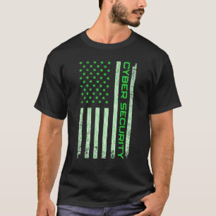 T-shirt USA Cyber Sécurité Pour Hommes Femmes Anti Malware