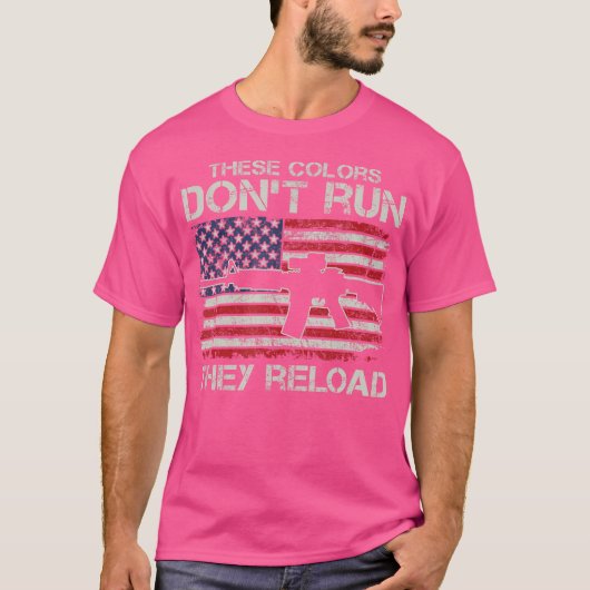 T-shirt Usa Drapeau Couleurs Ne Fonctionnent Pas Ils Recha (Devant)