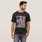 T-shirt Usa Drapeau Être Papa Est Un Honneur Etre Papa Est (Devant entier)