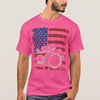 T-shirt Usa Drapeau tambour percussion tambours joueur mus