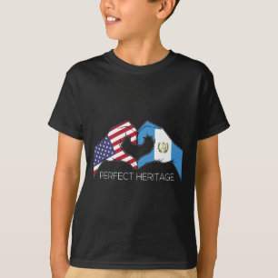 T-shirt Usa Et Guatemala Américain Guatemalteco Patrimoine